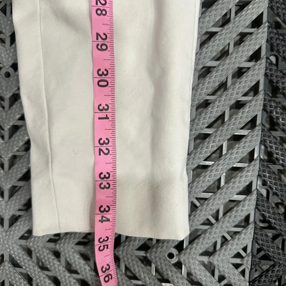 Lafayette 148 New York Murray Cream Pull On Tapered Pants Womens Size P Small - Picture 4 of 7